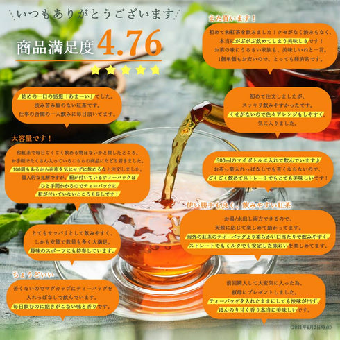 【メール便ギフト】ゴクゴクすっきり 和紅茶ティーバッグ 2g×50p